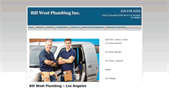 Desktop Screenshot of billwestplumbing.com